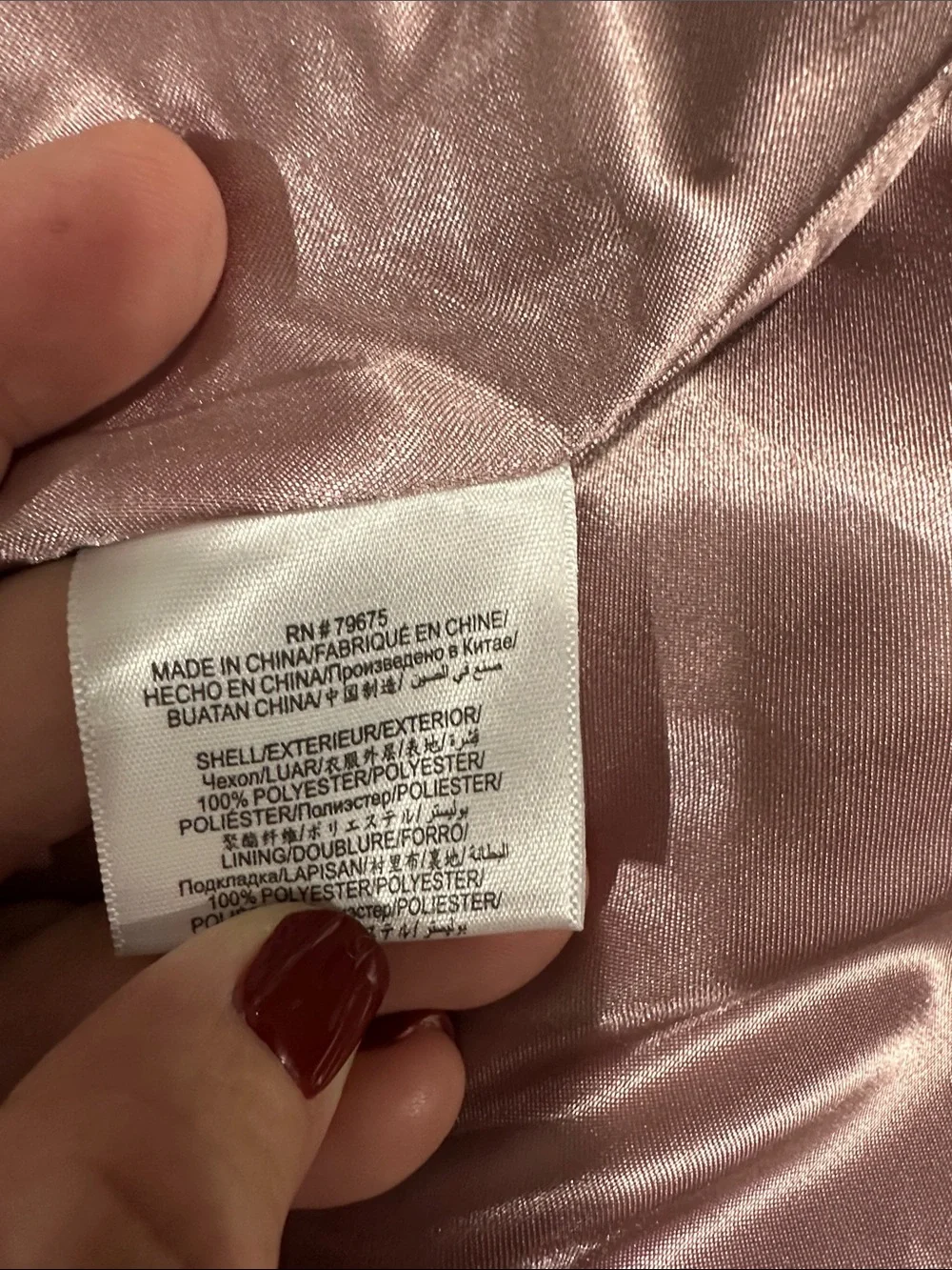 BCBGeneration Dusty Rose Teddy Double-Breasted Pea Coat, Size M